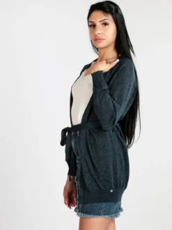 Griffai Cardigan donna aperto in lurex