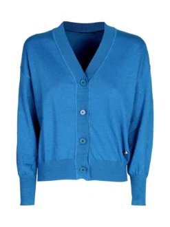 Griffai Cardigan donna oversize lurex con bottoni