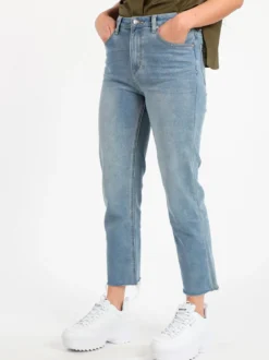 Griffai Jeans donna baggy sfilacciato