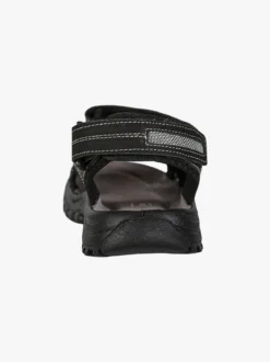 Grisport Sandali in pelle da uomo con strappi - nero