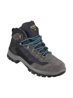 Grisport Scarponcini da trekking uomo in pelle - grigio scuro