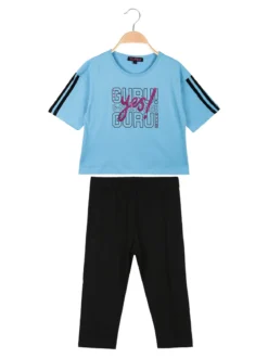 Guru Completo corto da bambina con leggings 3/4