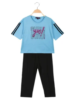Guru Completo corto da bambina con leggings 3/4