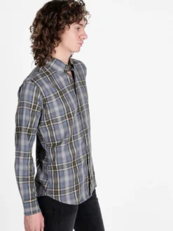 Guy Camicia a quadri da uomo in cotone