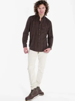 Guy Camicia a quadri da uomo in cotone