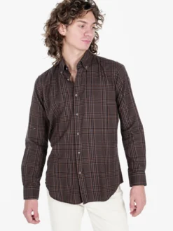 Guy Camicia a quadri da uomo in cotone