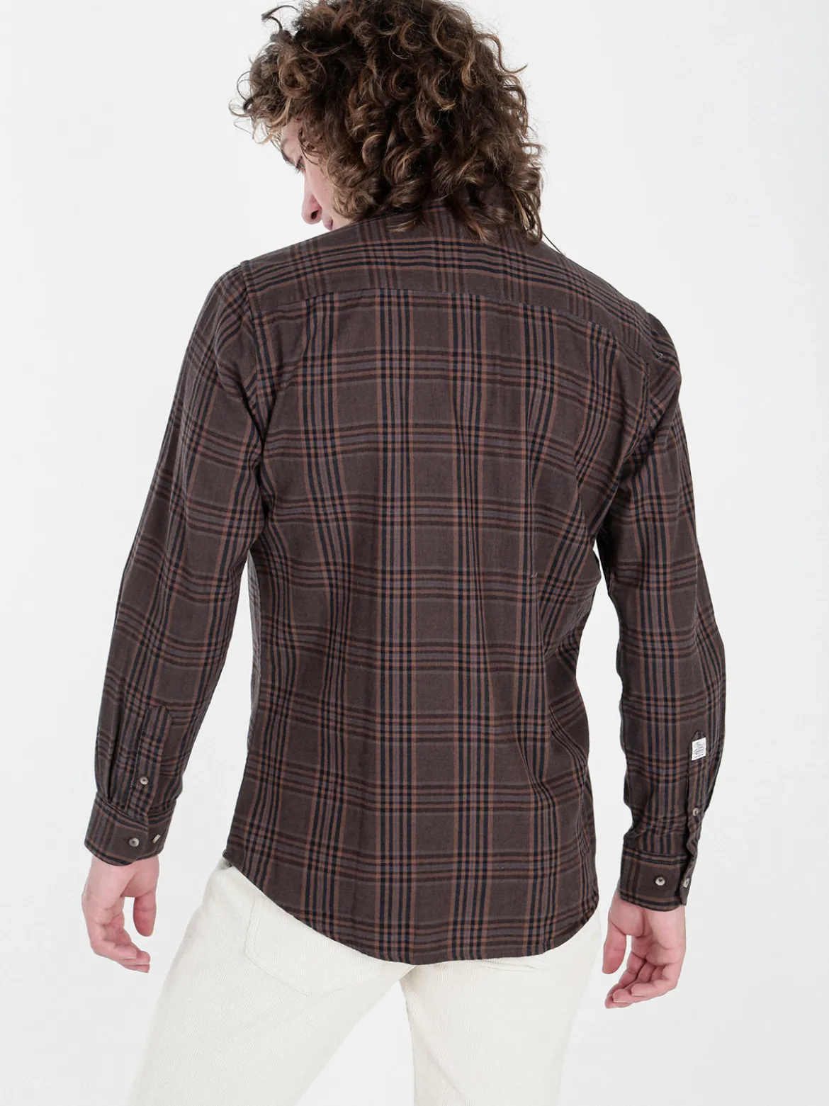 Guy Camicia a quadri da uomo in cotone