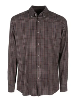 Guy Camicia a quadri da uomo in cotone