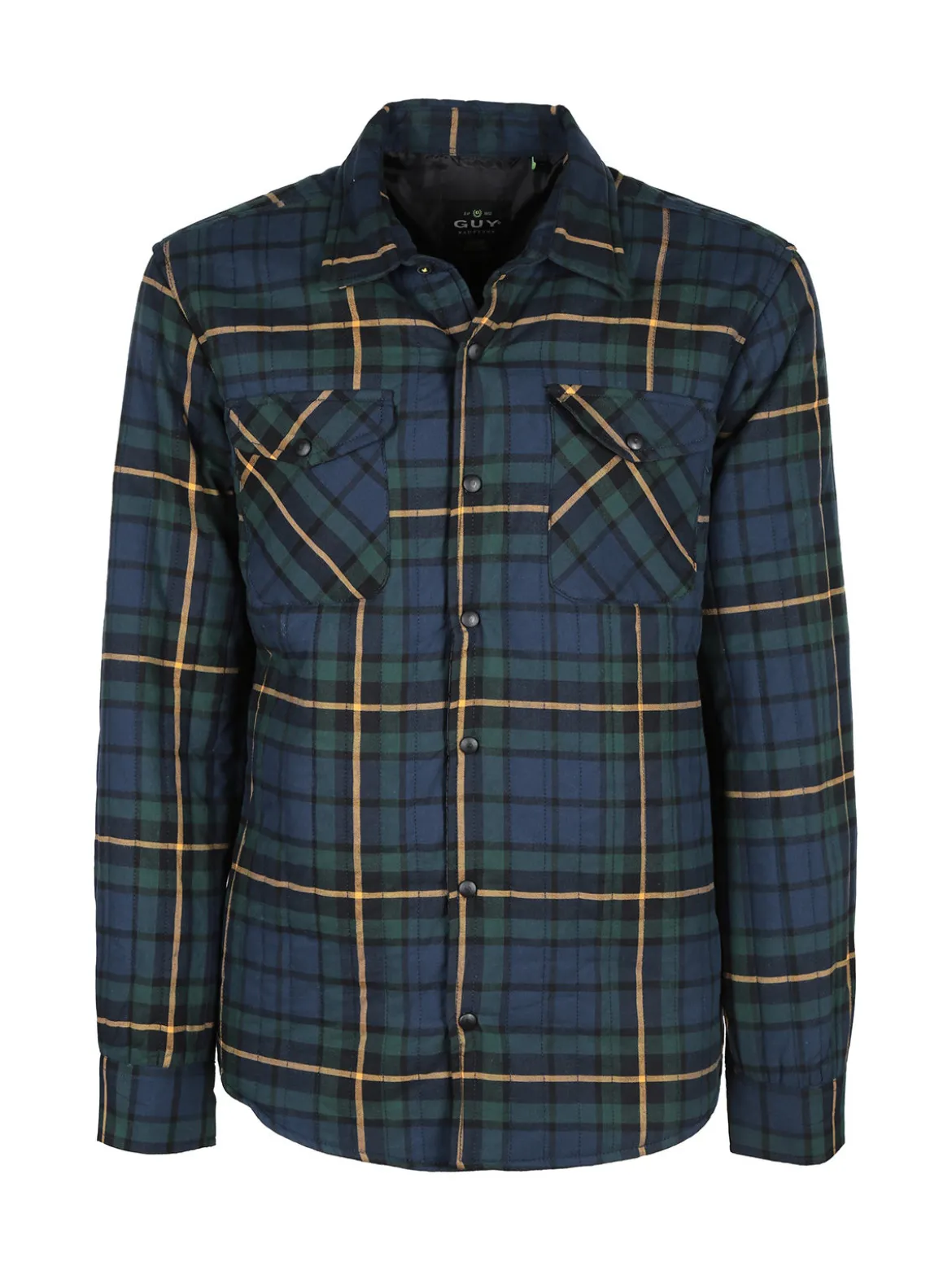 Guy Camicia da uomo imbottita a quadri