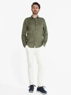 Guy Camicia uomo in lino a manica lunga