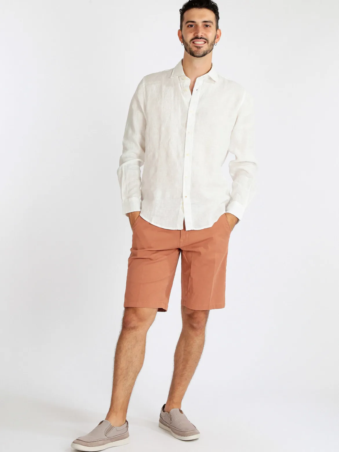 Guy Camicia uomo manica lunga in lino