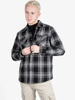 Guy Giacca camicia da uomo a quadri