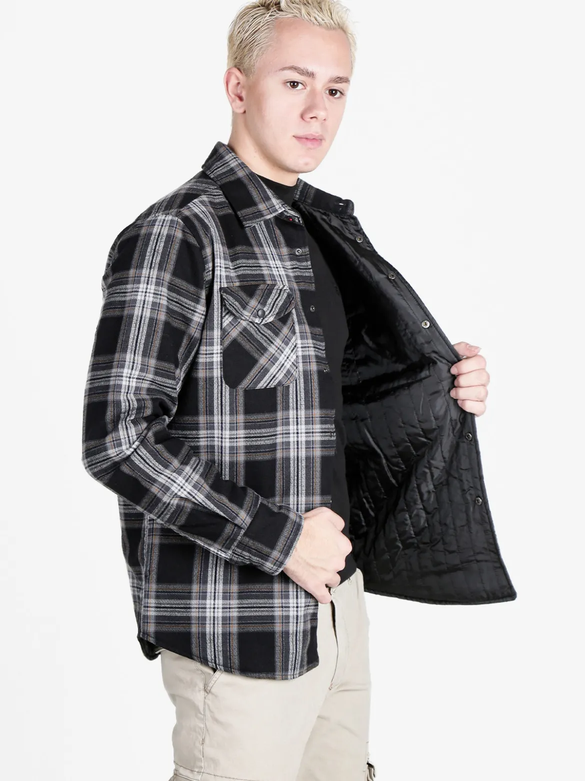 Guy Giacca camicia da uomo a quadri