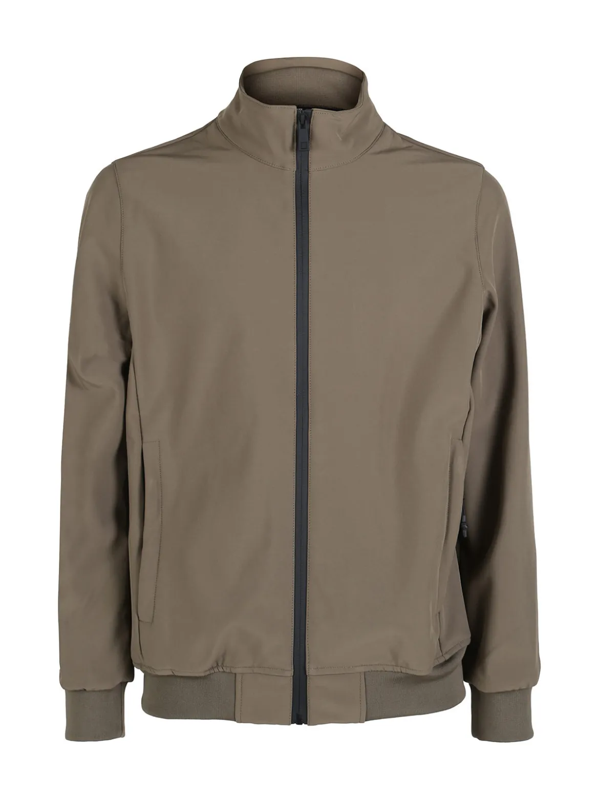 Guy Giacca da uomo con zip e interno in pile - oliva