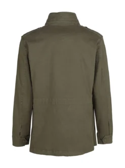 Guy Giacca da uomo modello parka con bottoni e zip