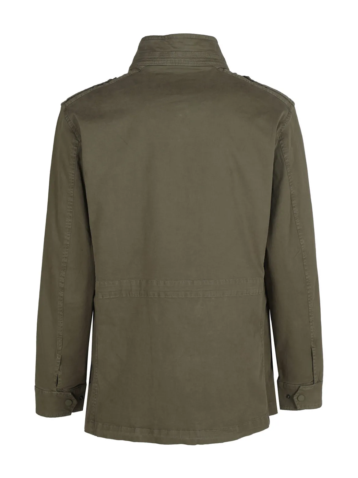 Guy Giacca da uomo modello parka con bottoni e zip
