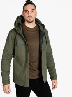 Guy Giacca uomo con cappuccio e bottoni