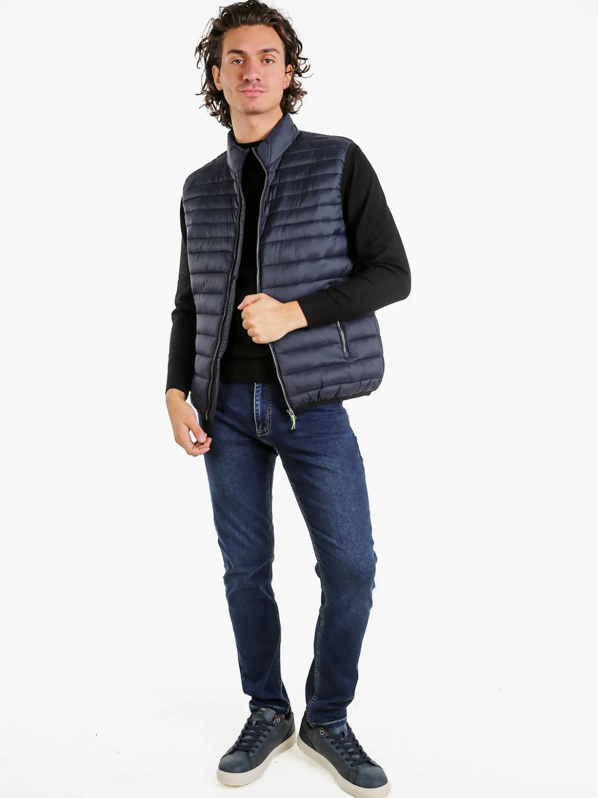 Guy Gilet da uomo imbottito - blu scuro