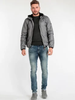 Guy Giubbino uomo impermeabile con cappuccio