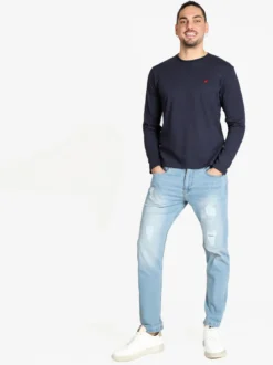 Guy Jeans chiari da uomo con strappi