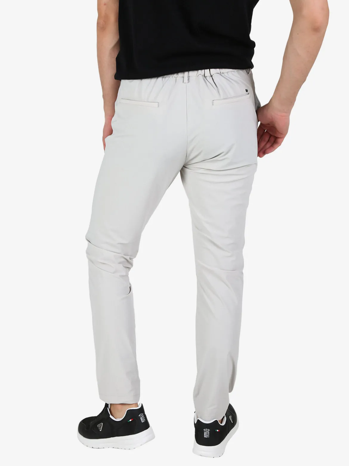 Guy Pantaloni casual da uomo in tessuto tecnico con coulisse