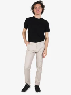 Guy Pantaloni casual da uomo texturizzati in cotone