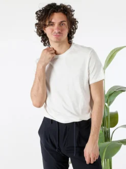 Guy T-shirt girocollo da uomo in cotone - bianco
