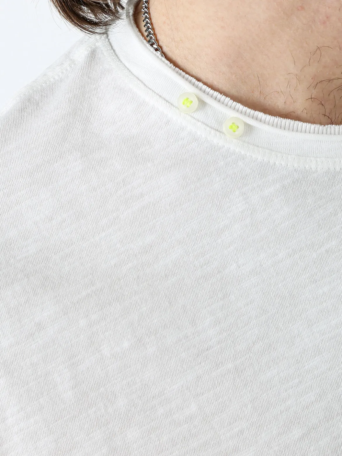 Guy T-shirt girocollo da uomo in cotone - bianco