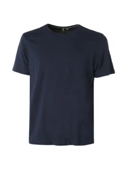 Guy T-shirt girocollo da uomo in cotone - blu scuro