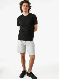 Guy T-shirt girocollo da uomo in cotone - nero