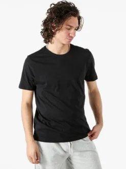 Guy T-shirt girocollo da uomo in cotone - nero