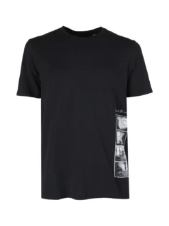 Guy T-shirt uomo in cotone con stampa sul fondo