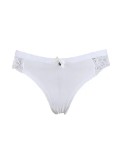 Hana Slip donna in cotone con pizzo