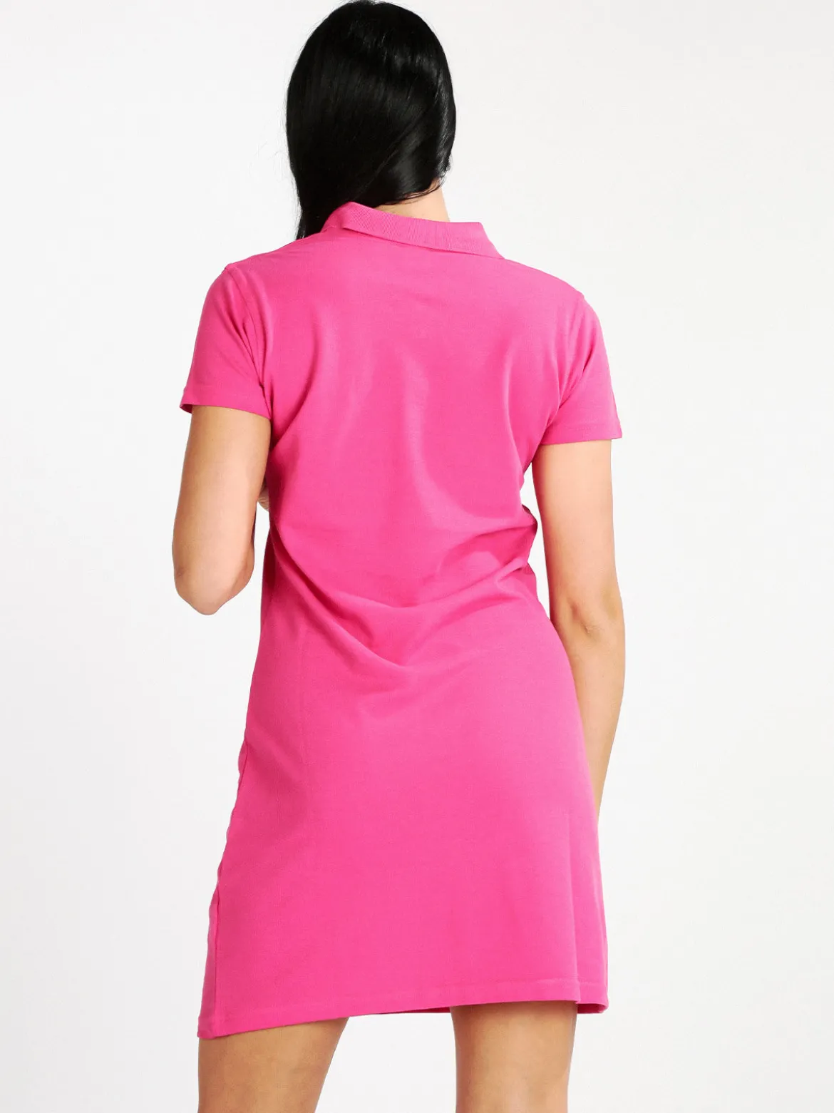 Hangar93 Vestito donna in cotone a maniche corte