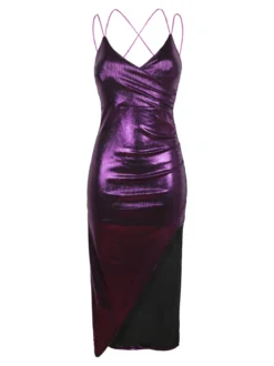 Hdl Milano Abito lungo con lurex donna