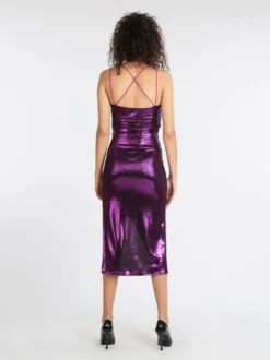 Hdl Milano Abito lungo con lurex donna