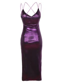 Hdl Milano Abito lungo con lurex donna