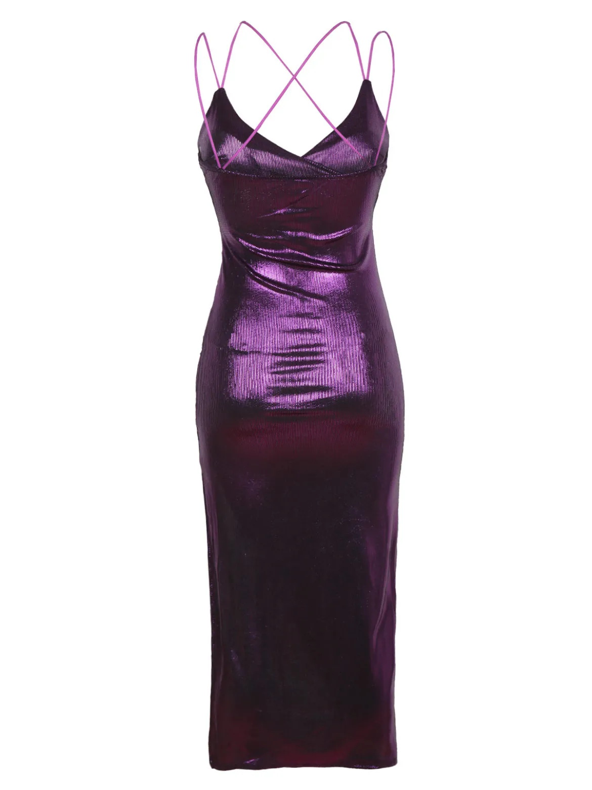 Hdl Milano Abito lungo con lurex donna