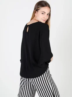 Hdl Milano Blusa donna con maniche a campana