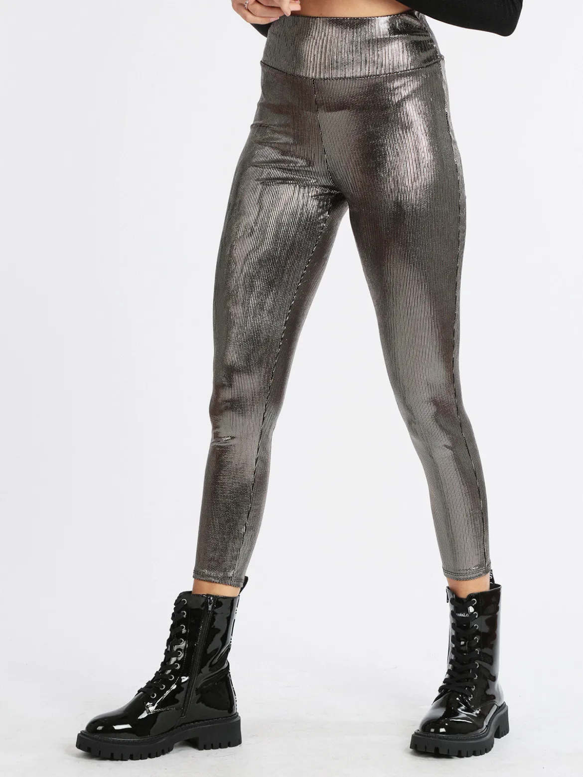 Hdl Milano Leggings donna con lurex