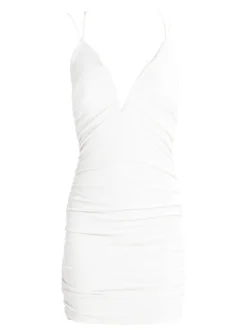 Hdl Milano Mini abito donna a costine scollo a V