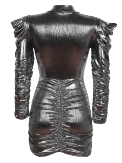 Hdl Milano Vestito donna con lurex drappeggiato