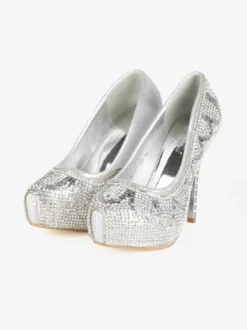 Hdluum Decolletè donna con glitter e tacco a spillo