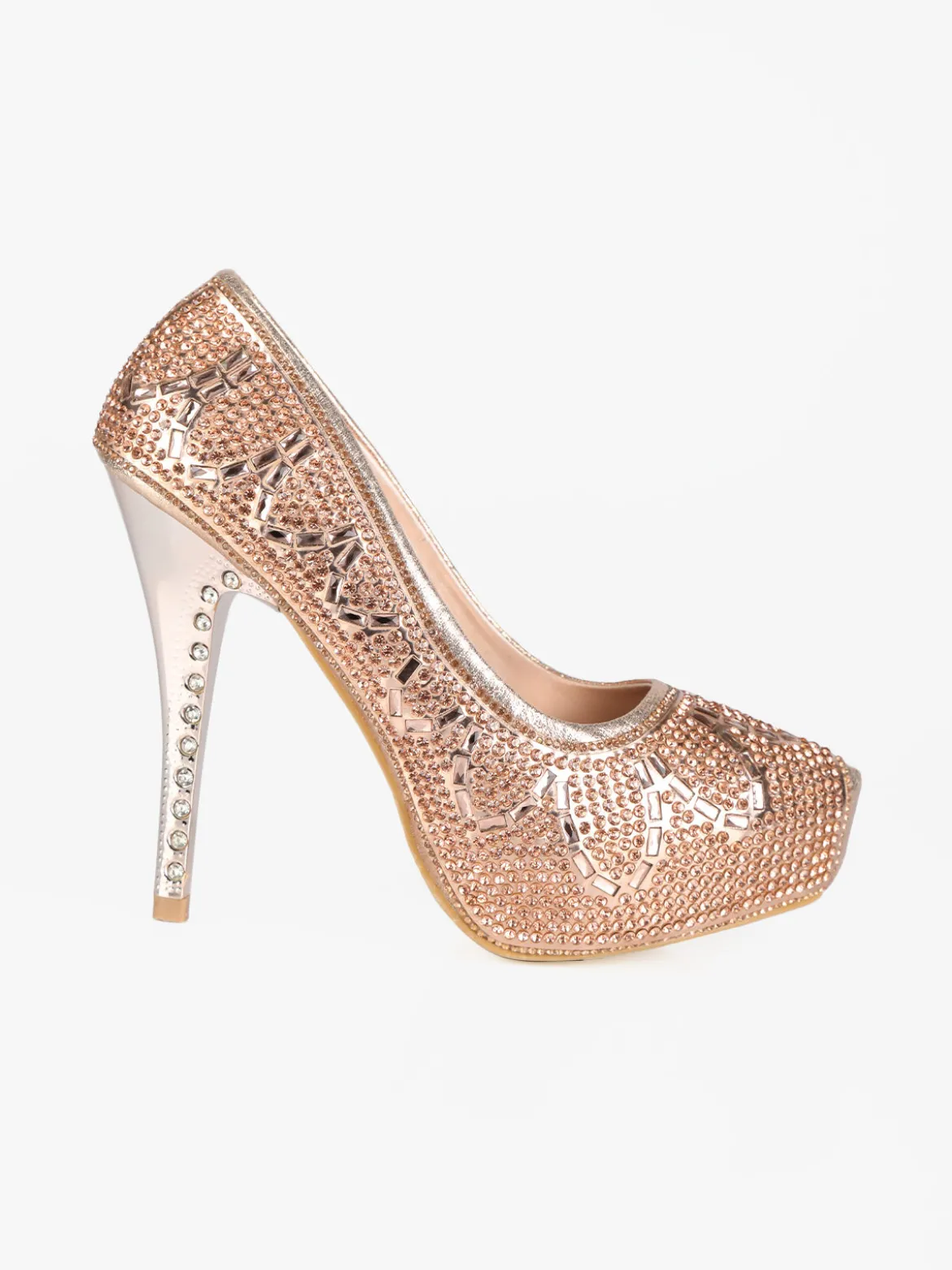 Hdluum Decolletè donna con glitter e tacco a spillo