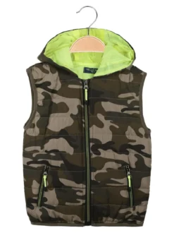 Hello Boy Gilet imbottito militare da bambino