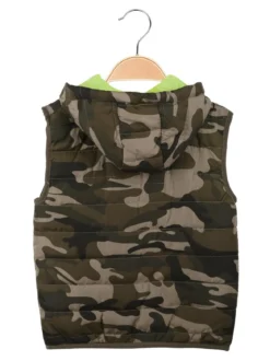 Hello Boy Gilet imbottito militare da bambino