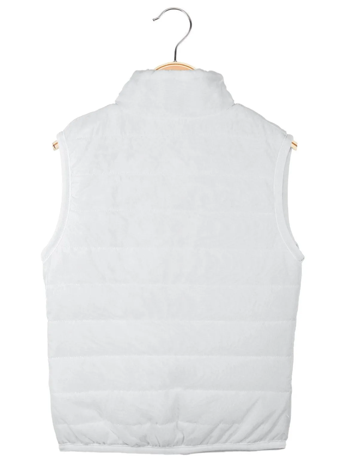 Hello Girl Gilet imbottito bambina con scritte