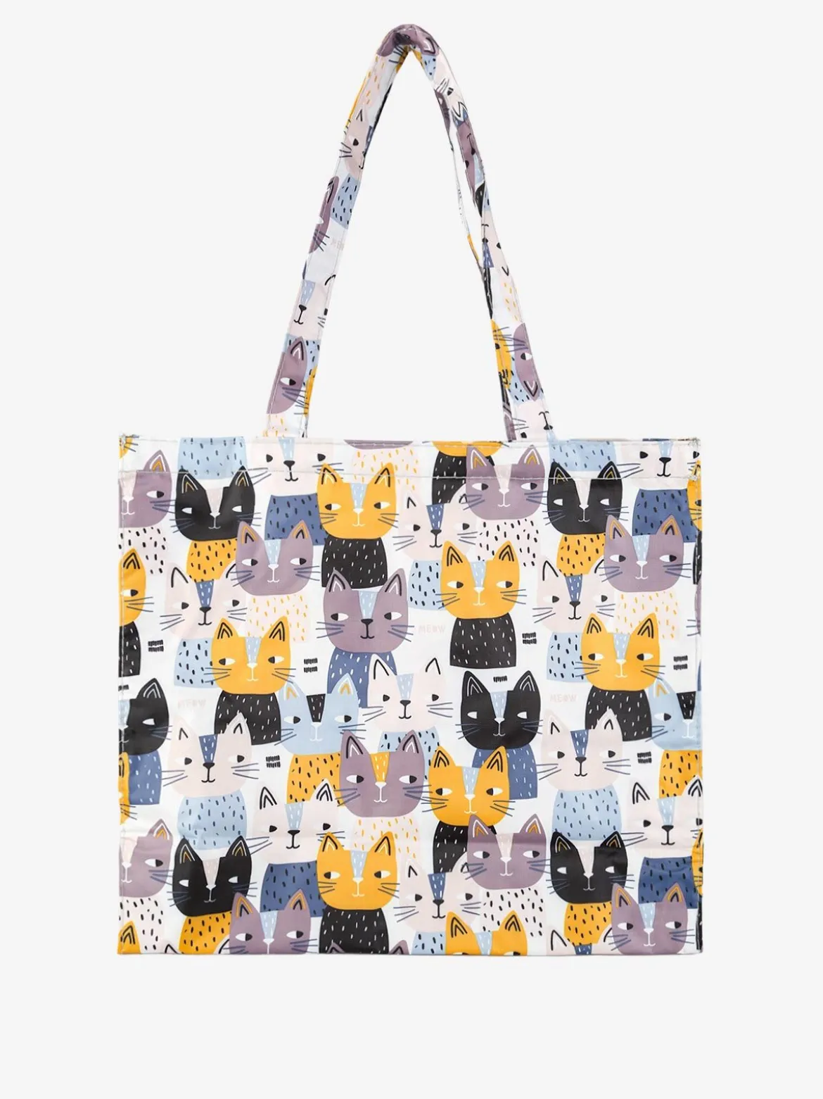 Hernan Borsa shopper della spesa con stampe - bianco
