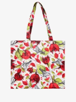 Hernan Borsa shopper della spesa con stampe - rosso