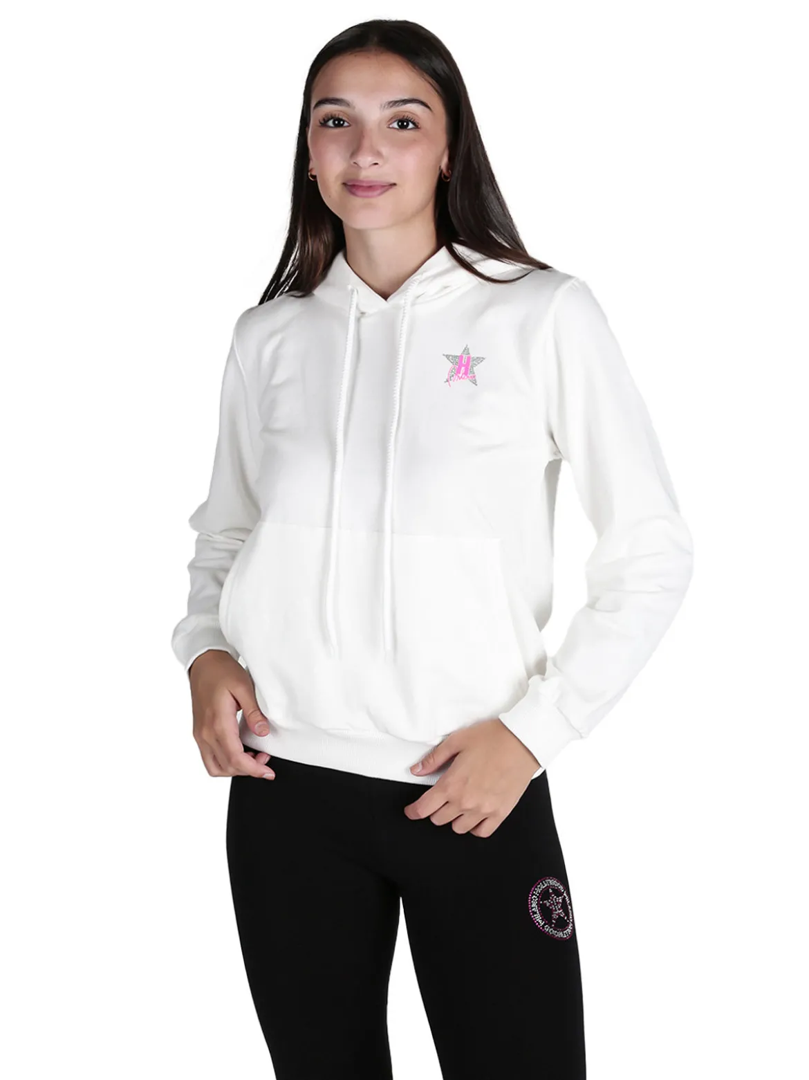 Hollywood Milano Felpa donna sportiva con cappuccio